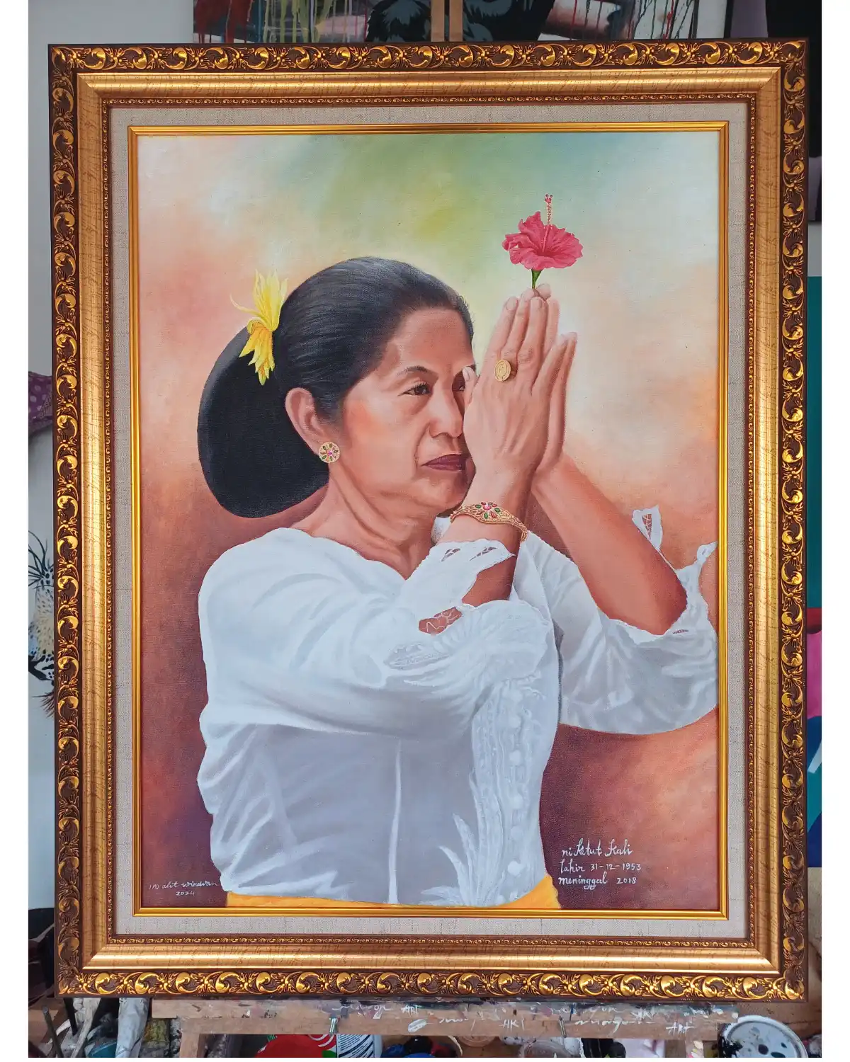 Bali portrait commission in warm palette